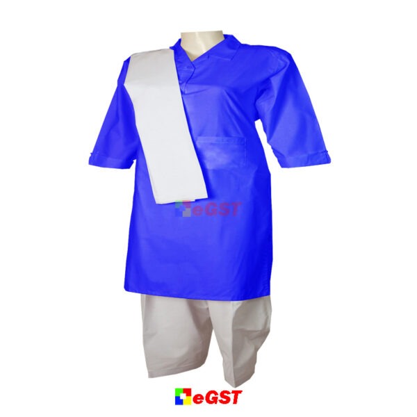 UNIFORM QAMIZ SHALWAR BLUE LINE THIN