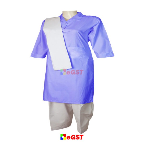 UNIFORM QAMIZ SHALWAR BLUE LINE THICK